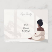 Spa Party Minimal Wellness Design ポストカード (正面)