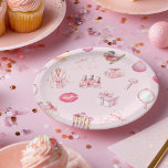 Spa Party Pink Birthday Party ペーパープレート<br><div class="desc">Spa Party Pink Birthday Party Plates</div>