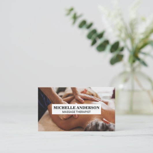 Spa | Relaxation Massage 名刺 (スタンド正面)