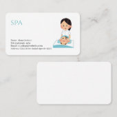 spa  services editable   business card 名刺 (正面/裏面)