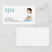 spa  services editable   business card 名刺 (正面/裏面)