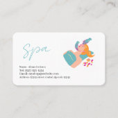 spa  services editable   business card 名刺 (正面)