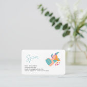spa  services editable   business card 名刺 (スタンド正面)