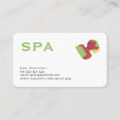 spa  services editable   business card 名刺 (正面)