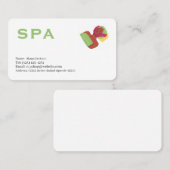 spa  services editable   business card 名刺 (正面/裏面)