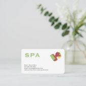 spa  services editable   business card 名刺 (スタンド正面)
