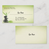 Spa store business cards 名刺 (正面/裏面)