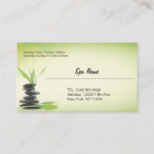 Spa store business cards 名刺 (正面)