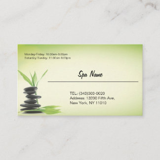 Spa store business cards 名刺