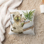 Spa themed for Siamese Cat Lovers クッション (ブランケット)
