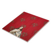 Spaccanapoli教会の新しい彫像、ナポリ タイル (側面)