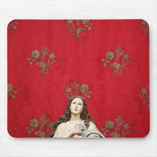 Spaccanapoli教会の新しい彫像、ナポリ マウスパッド (正面)