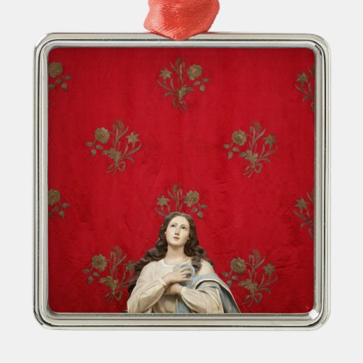 Spaccanapoli教会の新しい彫像、ナポリ メタルオーナメント (正面)