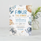 Space 4th Birthday Inviation, Rech Four The Stars 招待状 (スタンド正面)