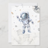 Space 4th Birthday Inviation, Rech Four The Stars 招待状 (裏面)