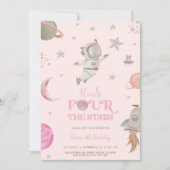 SPACE 4TH BIRTHDAY Invitation 招待状 (正面)