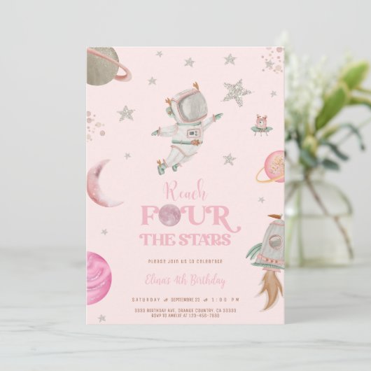 SPACE 4TH BIRTHDAY Invitation 招待状 (スタンド正面)