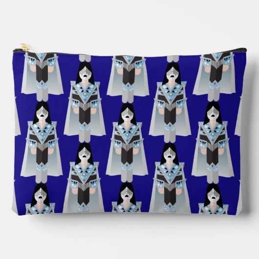 Space Ace – Patterned Zipper Accessory Pouch アクセサリーポーチ (正面)