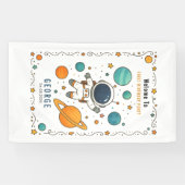 Space Adventure 1st Birthday | Outer Space 横断幕 (横)