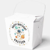 Space Adventure 1st Birthday | Outer Space Party フェイバーボックス (正面)