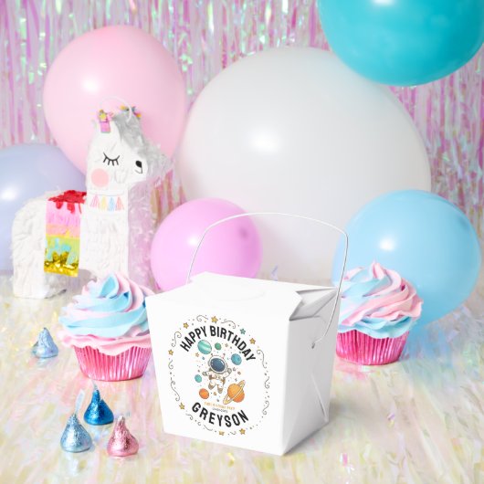 Space Adventure 1st Birthday | Outer Space Party フェイバーボックス (パーティー)