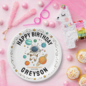 Space Adventure 1st Birthday | Outer Space Party ペーパープレート (パーティー)