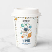 Space Adventure 1st Birthday | Outer Space Party 紙コップ (裏面)