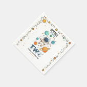 Space Adventure 2nd Birthday | Outer Space Party スタンダードカクテルナプキン (角)