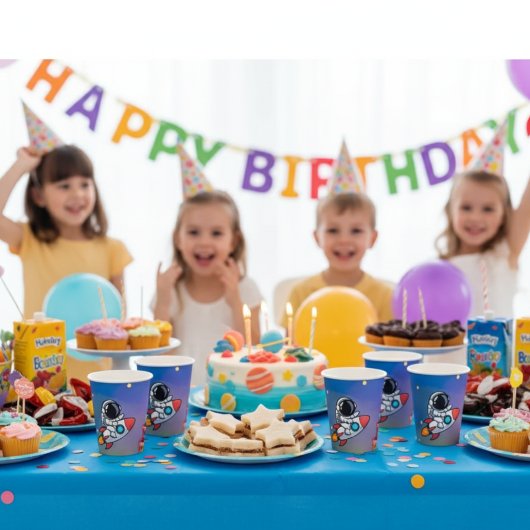 Space Adventure Birthday Cups 紙コップ