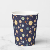 Space Adventure Playful Kids Birthday Party 紙コップ (裏面)