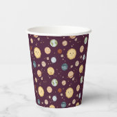 Space Adventure Playful Kids Birthday Party 紙コップ (裏面)