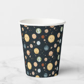 Space Adventure Playful Kids Birthday Party 紙コップ (裏面)