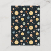 Space Adventure Playful Kids Birthday Time Capsule エンクロージャーカード (裏面)