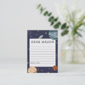 Space Adventure Playful Kids Birthday Time Capsule エンクロージャーカード (スタンド正面)