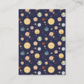 Space Adventure Playful Kids Birthday Time Capsule エンクロージャーカード (裏面)