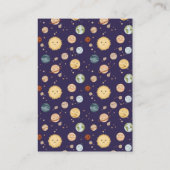 Space Adventure Playful Kids Birthday Time Capsule エンクロージャーカード (裏面)