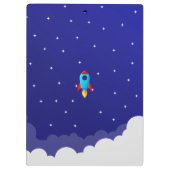 Space Adventure Rocket Clipboards Design クリップボード (裏面)
