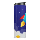 Space Adventure Rocket Design タンブラー (回転左)