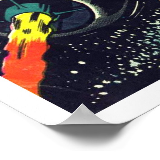 Space Adventures #4 (1953) ポスター (角)