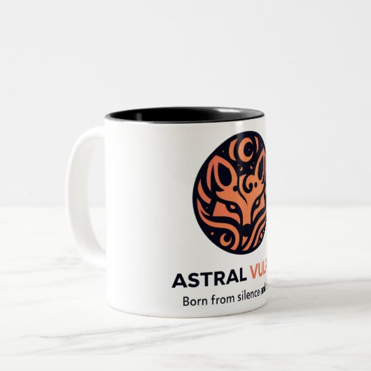 Space Aesthetic Coffee Cup ツートーンマグカップ (正面左)