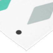 Space Age Diamonds Turquoise White テーブルクロス (アングル)