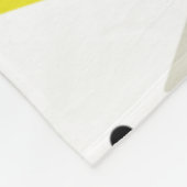 Space Age Diamonds Yellow Gray White フリースブランケット (角)