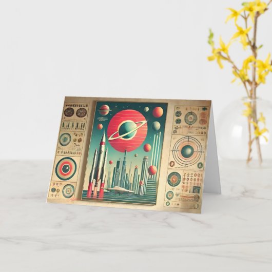 Space Age Interplanetary Coordinates Alien Relic カード (黄色い花)