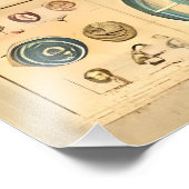 Space Age Interplanetary Coordinates Alien Relic フォトプリント (角)