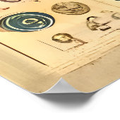 Space Age Interplanetary Coordinates Alien Relic ポスター (角)