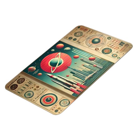 Space Age Interplanetary Coordinates Alien Relic マグネット (左側)