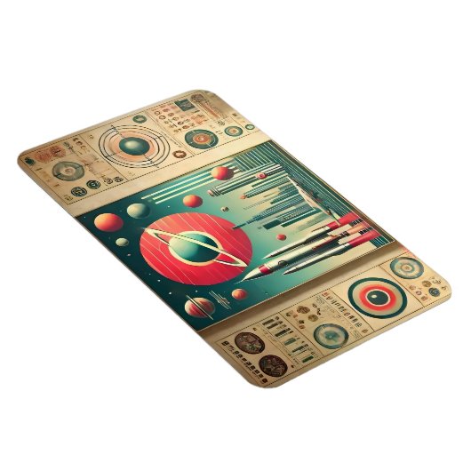 Space Age Interplanetary Coordinates Alien Relic マグネット (右側)