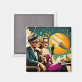 Space Age Las Vegas Martini Gangster Party マグネット (正面/裏面)