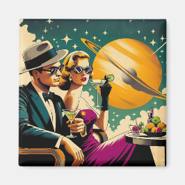 Space Age Las Vegas Martini Gangster Party マグネット