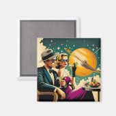 Space Age Las Vegas Martini Gangster Party マグネット (正面/裏面)